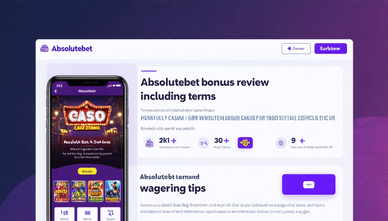 Absolutebet bonus review including terms and wagering tips